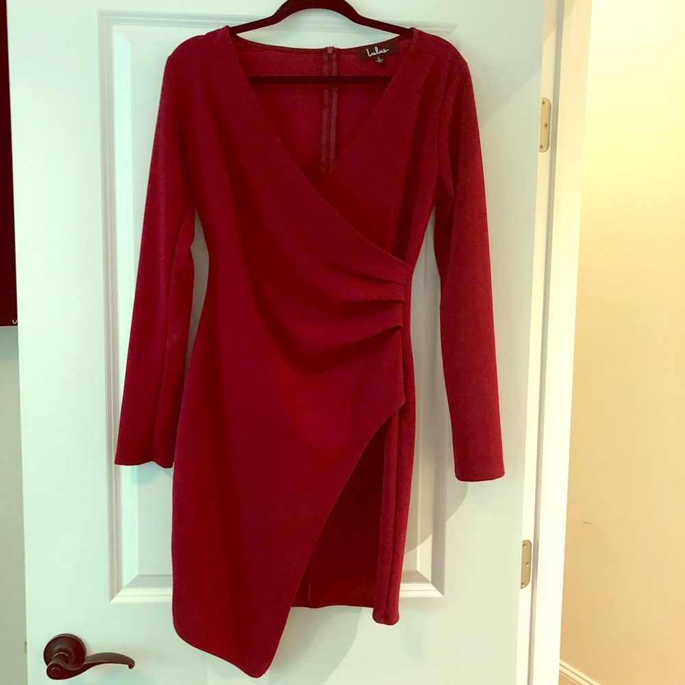 Lulu’s Red Asymmetrical Dress